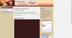 Desktop Screenshot of freiburger-ferienpass.de